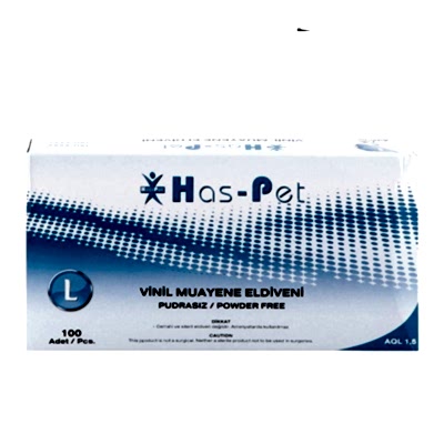 HASPET VİNİL ELDİVEN LARGE 100LÜ