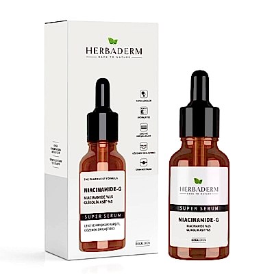 HERBADERM SÜPERSERUM NIACINAMIDE-G + GLIKOLIİK ASİT 30ML.