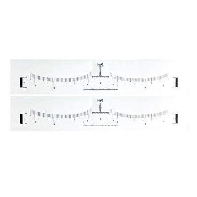 NOA ALTIN ORAN ŞABLON ETİKET CETVEL 2Lİ  - STİKER