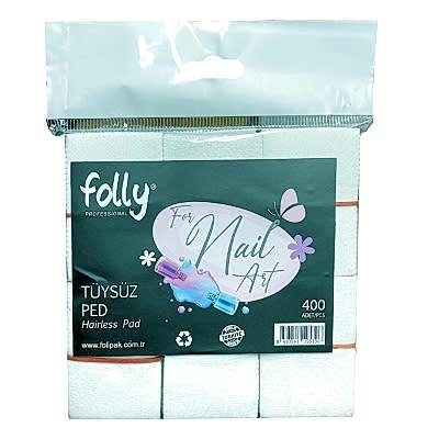 FOLLY PROTEZ TIRNAK TÜYSÜZ PED 400 ADET