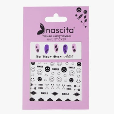 NASCITA TIRNAK STİCKER SMILE STICKER NASSTICKER0003