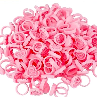 OCEAN İPEK KİRPİK - MİCROBLAD. YÜZÜK PİNK 50 Lİ ASU-966