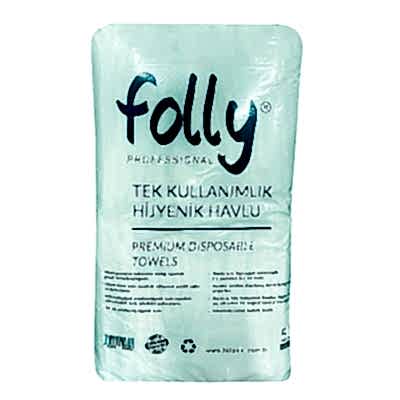 FOLLY TEK KULLANIMLIK SAÇ HAVLUSU 50 Lİ