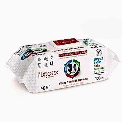 FLODEX YÜZEY TEMİZLEME HAVLUSU 3İN1 100LÜ