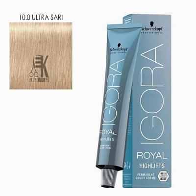 İGORA ROYAL SAÇ BOYASI 60 ML 10.0 ULTRA SARI