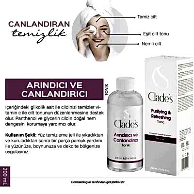 CLADES ARINDIRICI VE CANLANDIRICI  TONİK 200ML.