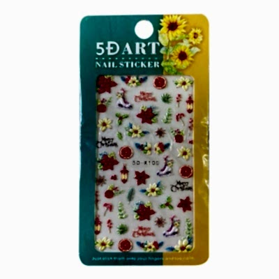 OCUS KABARTMA TIRNAK STİCKER YILBAŞI-1 5D-K100