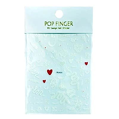 OCUS TIRNAK STİCKER BEYAZ DESEN WG-464