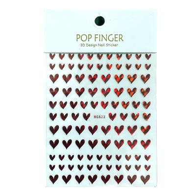 OCUS TIRNAK STİCKER KALPLER WG-622