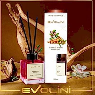 EVOLİNİ BAMBU ÇUBUKLU ODA KOKUSU 120ML SANDAL AĞACI