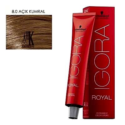 İGORA ROYAL SAÇ BOYASI 60 ML 8.0 AÇIK KUMRAL
