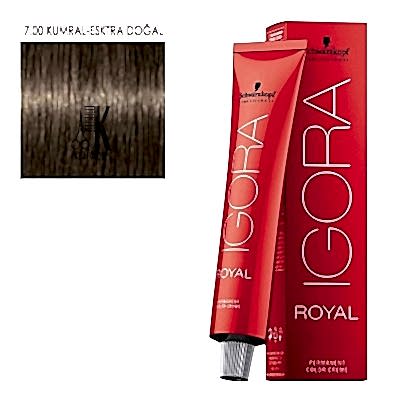 İGORA ROYAL SAÇ BOYASI 60 ML 7.00 KUMRAL-ESKTRA DOĞAL