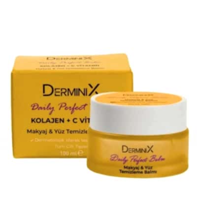 DERMİNİX YÜZ TEMİZLEME BALMI KOLAJEN + C VİTAMİNİ 100ML