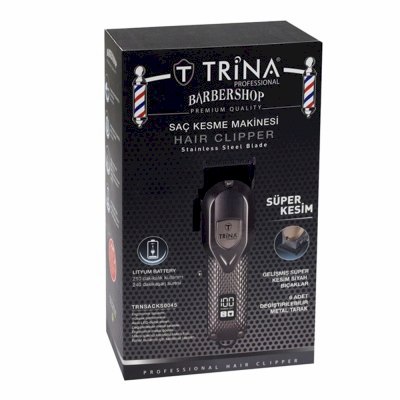 TRİNA PROFESYONEL SAÇ VE ENSE KESME MAKİNESİ SİLVER TRNSACKS0045-S