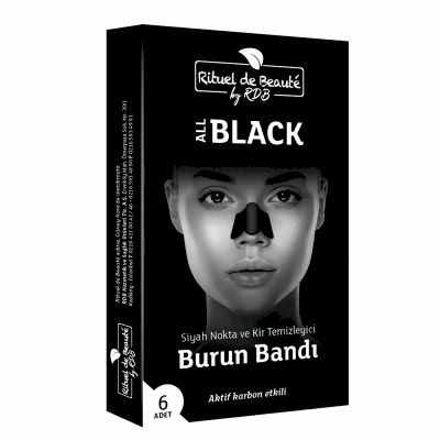 RİTUEL DE BEAUTE SİYAH NOKTA BURUN TEMİZLEME BANDI AKTİF KARBON 6 ADET
