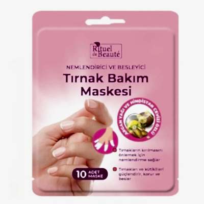 RİTUEL DE BEAUTE NEMLENDİRİCİ VE BESLEYİCİ TIRNAK BAKIM MASKESİ 10 ADET