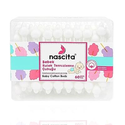 NASCITA BEBEK KULAK TEMİZLEME ÇUBUĞU 60 LI NASKCB00060