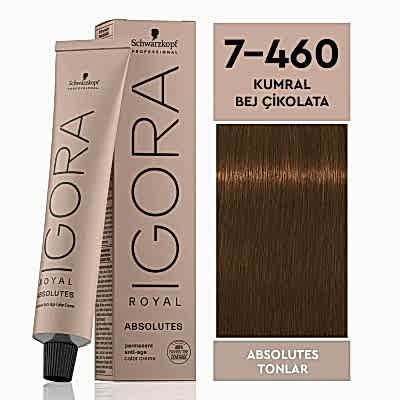 İGORA ROYAL SAÇ BOYASI 60 ML 7.460 KUMRAL BEJ ÇİKOLATA DOĞAL