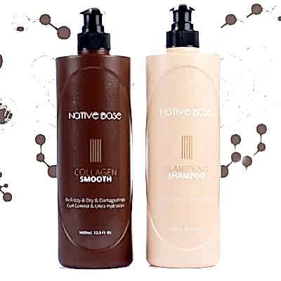 NATIVE BASE DAILY COLLAGEN SMOOTH 1000ML.&CLARIFYING SHAMPOO 1000ML