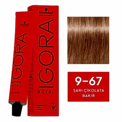 İGORA ROYAL SAÇ BOYASI 60 ML 9.67 SARI BAKIR ÇİKOLATA