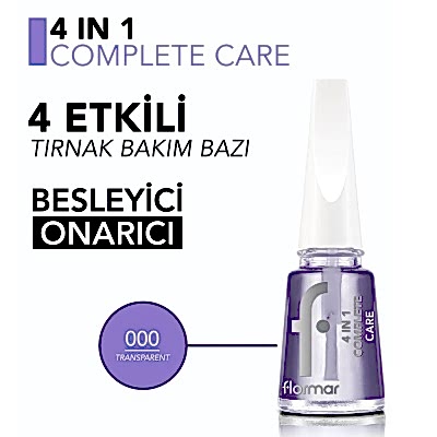 FLORMAR 4 IN 1 COMPLETE CARE 11ML. 4 ETKİLİ TIRNAK BAKIM CİLASI