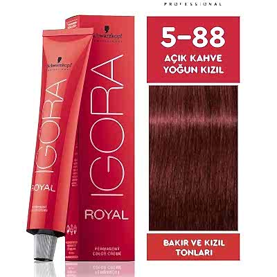 İGORA ROYAL SAÇ BOYASI 60 ML 5.88 AÇIK KAHVE-YOĞUN KIZIL