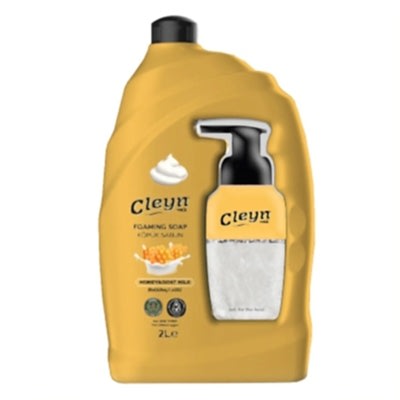 CLEYN KÖPÜK EL SABUNU 2000ML. BAL & KEÇİ SÜTLÜ