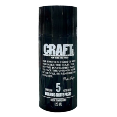 CRAFT MAN MAT WAX 125ML. ULTRA STRONG HOLD 5