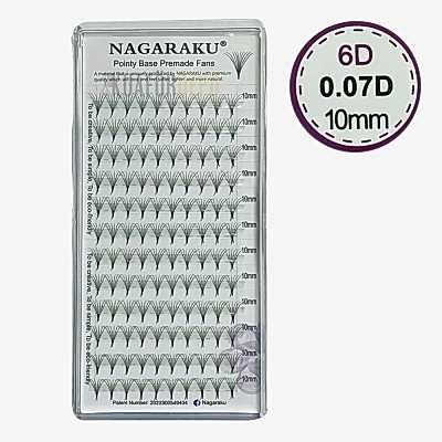 NAGARAKU 0.07-D-10 6D HAZIR DEMET İPEK KİRPİK