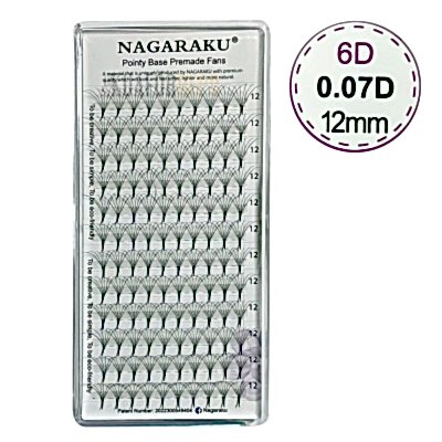 NAGARAKU 0.07-D-12 6D HAZIR DEMET İPEK KİRPİK