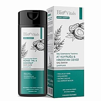 BİOVİTALS AT KUYRUĞU & HİNDİSTAN CEVİZİ ŞAMPUAN 400ML.