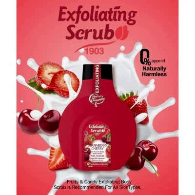 WOKALİ STRAWBERRY-CHERRY GEL SCRUB YÜZ & VÜCUT MASKE 500ML. WKL820