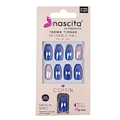 NASCITA RENKLİ TAKMA TIRNAK COFFIN 24 LÜ NASNAIL00183