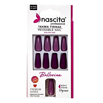 NASCITA RENKLİ TAKMA TIRNAK BALLERINA 24 LÜ NASNAIL00157