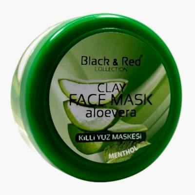 BLACK RED YÜZ KİL MASKESİ 400ML. ALOE VERALI