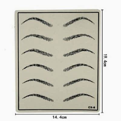 NOA MİCROBLADING EĞİTİM PEDİ LATEX - KAŞ İÇİN (KAŞ RESiMLİ)