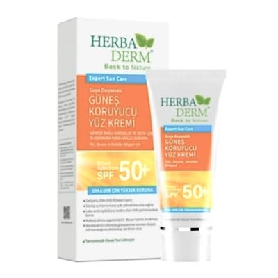HERBADERM YÜZ GÜNEŞ KREMİ 50+ 75ML.