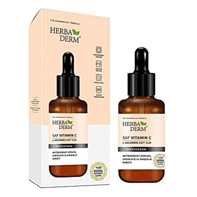 HERBADERM SÜPERSERUM SAF VİTAMİN C 30ML.