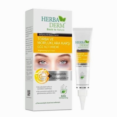 HERBADERM GÖZ ALTI KREMİ 15ML. TORBA VE MORLUKLARA KARŞI C VİT.
