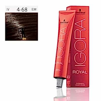 İGORA ROYAL SAÇ BOYASI 60 ML 4.68 KAHVE KIZIL KESTANE