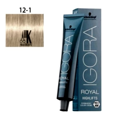 İGORA ROYAL SAÇ BOYASI 60 ML 12.1 ÖZEL AÇICI KÜLLÜ