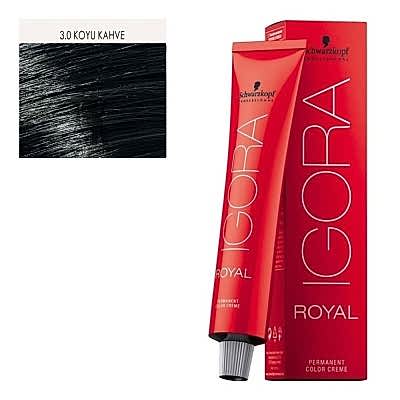 İGORA ROYAL SAÇ BOYASI 60 ML 3.0 KOYU KAHVE